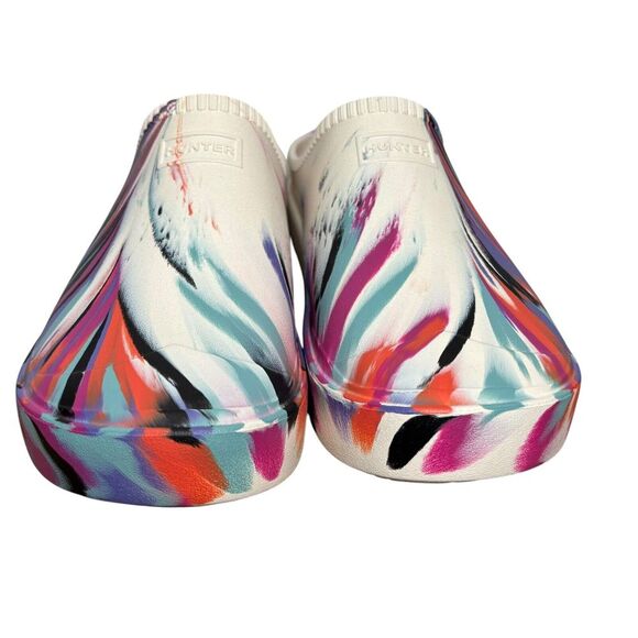 NEW Hunter White Marble In/Out Bloom Clogs US‎ 12 EU 44 Slip-on Algae Foam Multi - Picture 3 of 10